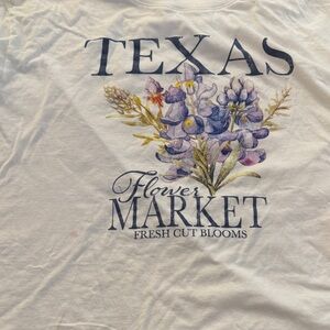 White Floral Graphic Tee